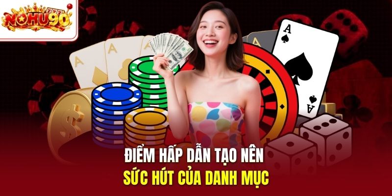 Điểm hấp dẫn tạo nên sức hút của danh mục