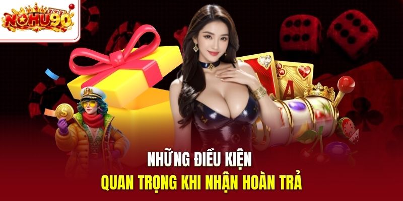 Những điều kiện quan trọng khi nhận hoàn trả